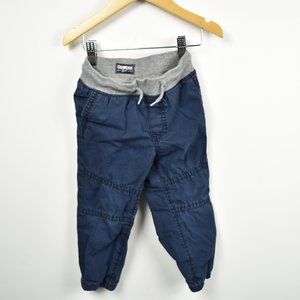 Blue cotton pull up pants